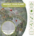 Bird Netting for Garden Protection, CANAGROW 4 Pack Garden Plant Mesh Netting Covers Bags with Drawstring, Insect Bird Barrier Bug Netting for Fruit Blueberry Bushes Vegetable Flower (3.3x4.9FT)