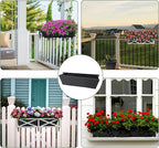2PCS 24Inch Rectangle Window Box Liner Felt Planter Basket Liner Insert Black Plant Container Liners Non Woven Fabric Liner for Garden Fence Wall Railing Hanging Flower Pot - Avoid Bird Nesting