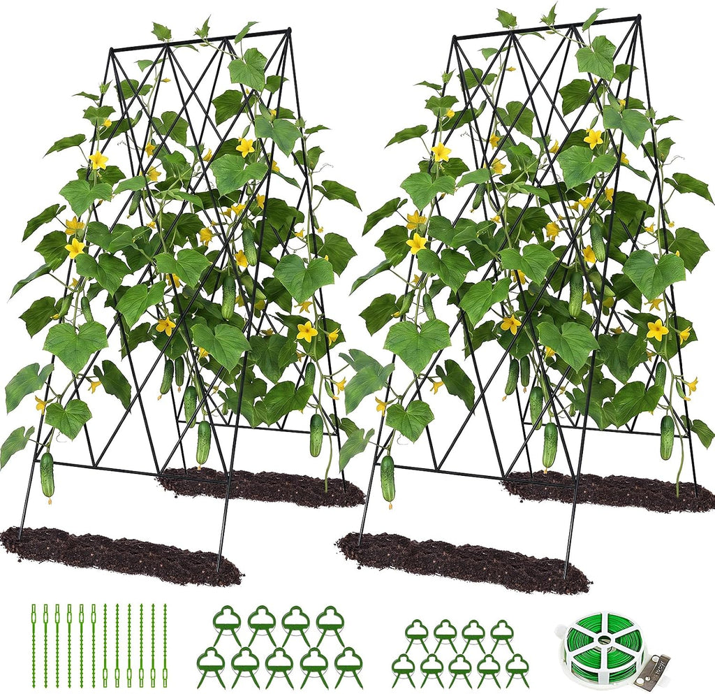 docred 39.4" h cucumber trellis, 2 pack foldable, main product view