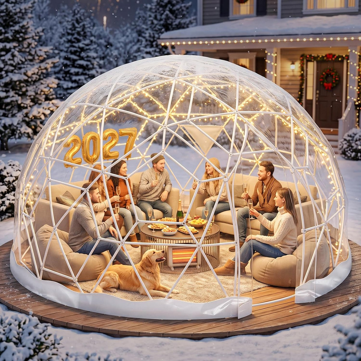 dome tent for garden, geodesic dome greenhouse with, main product view