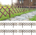 shoplala wooden lattice garden fence (4 pack, 24ft, main product view
