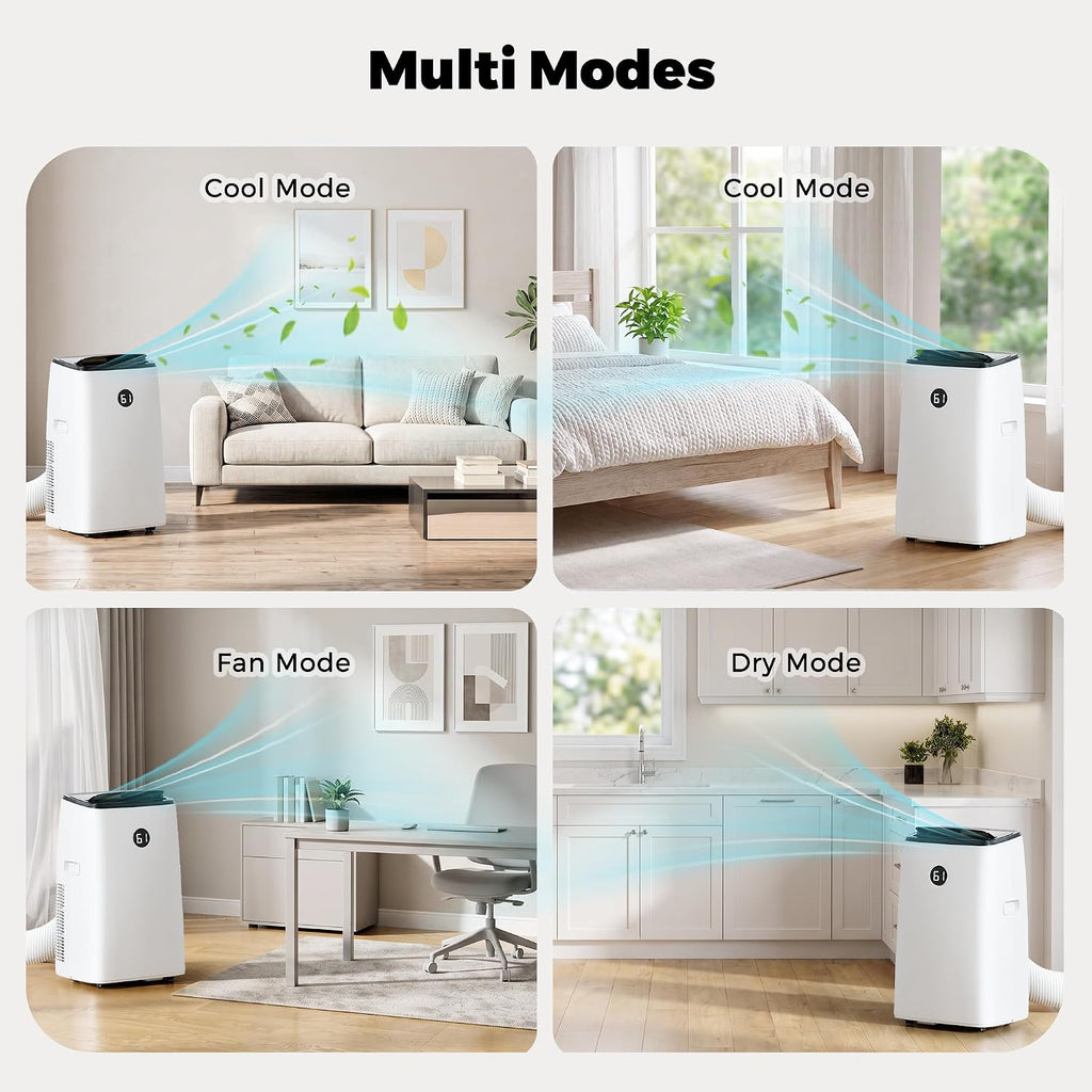 14000btu portable air conditioners, floor stand portable ac, close-up detail