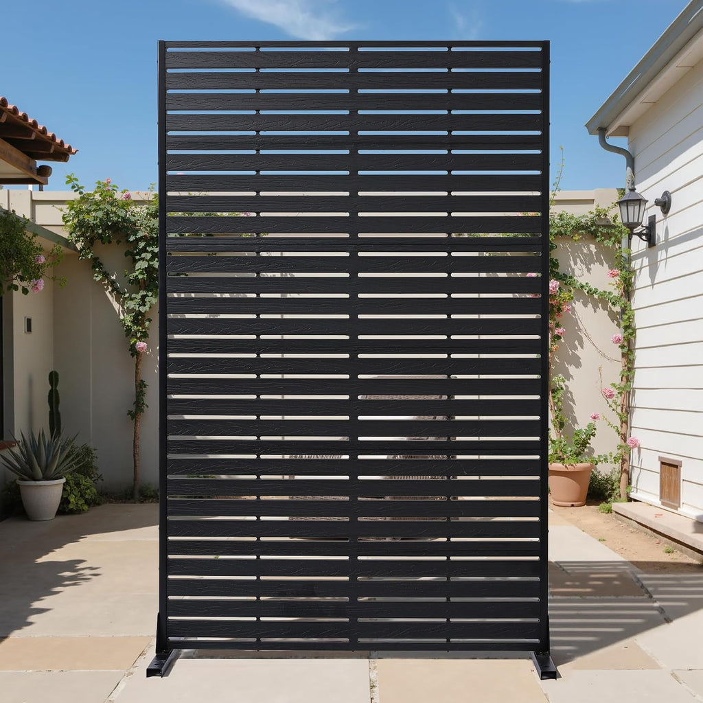 outdoor privacy screen 72" hdpe fence 6 panels, main product view