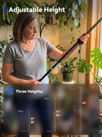Grow Lights for Indoor Plants,Full Spectrum Plant Light with Stand | 20W Floor Grow Light with Adjustable Height, 3/9/12 Timer, Dimming & 3 Growth Modes for Houseplants, Herbs and Indoor Gardens