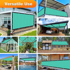 Artpuch Outdoor Pergola Shade Cover 6' X 11' Sun Shade Cloth with Grommets, 90% UV Protection Canopy Patio Privacy Screen (Customized Available) GN107, Turquoise