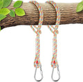 Tree Swing Ropes (Set of 2), 3FT/5FT/10FT/15FT/20FT, Tree Swing Straps Hanging Kit Holds 4400 lbs, Heavy Duty Carabiners for All Swing Hammock Playground Set Accessories (5 FT)