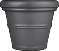 Tusco Products Rolled Rim Garden Planter, 30-inch, Slate