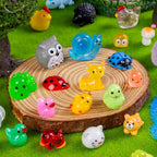 240 Pcs Mini Resin Animals Figurines Bulk,240 Styles Tiny Animals Variety Pack for Fairy Garden Landscape,Hide Crafts Decor