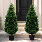 48-inch artificial cypress (2 packs) - uv-resistant artificial, main product view