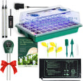 seed starter kit with grow lights & heat, main product view