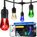 enbrighten vintage outdoor string lights, 48ft, 24 bulbs, main product view