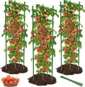 3 Pack Tomato Cages for Garden, 51in*13in Adjustable Tomatoes Plant Stakes Support Cages Trellis, Garden Trellis for Vegetable Flowers Fruits Climbing Plants- 20 Binding Wires Included