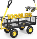 sekey steel garden cart, 1000 lb capacity, removable, main product view