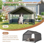 extra large dog shade shelter 4'x4'x3' waterproof, outdoor showing dimensions