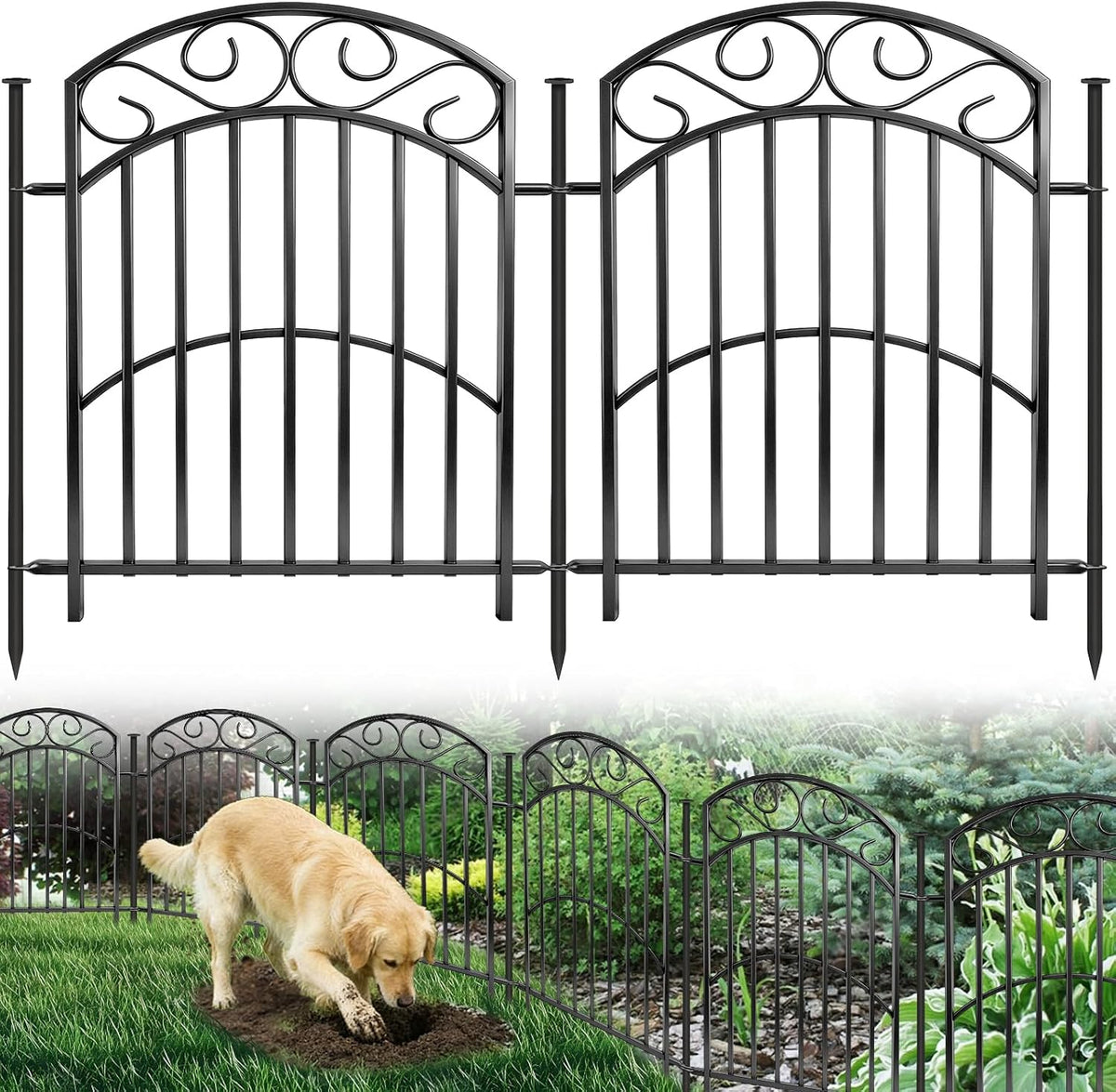 33" h x 27" w decorative iron garden, main product view