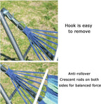 Hammock Stand, 350kg Load Capacity Hanging Swing Holder Rack with Hammocks, for Garden Patio Camping Picnic(Red)