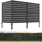 no-dig metal privacy fence screen, 42" h ×, main product view