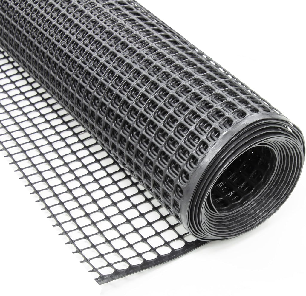 heavy-duty plastic mesh netting, black, 35.4 x 197, main product view