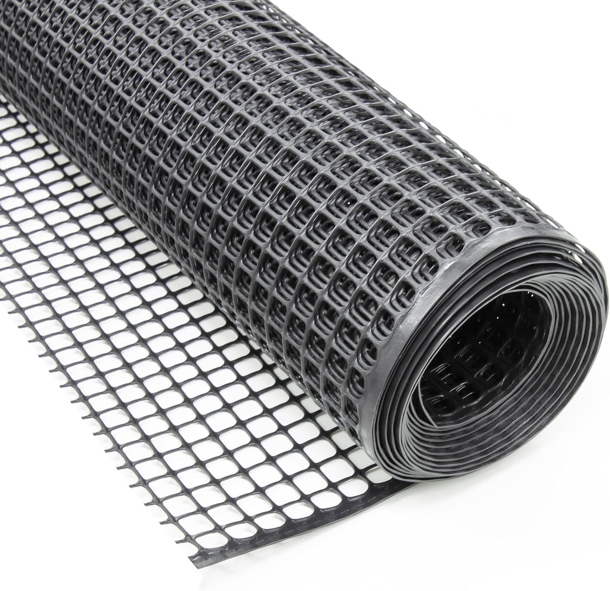heavy-duty plastic mesh netting, black, 35.4 x 197, main product view