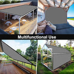 Artpuch 90% Sun Shade Cloth, 5 x 8 FT Pergola Shade Cover Canopy with Grommets, Sun Screen Fabric Tarp for Patio, Outdoor, Garden, Backyard, Light Grey