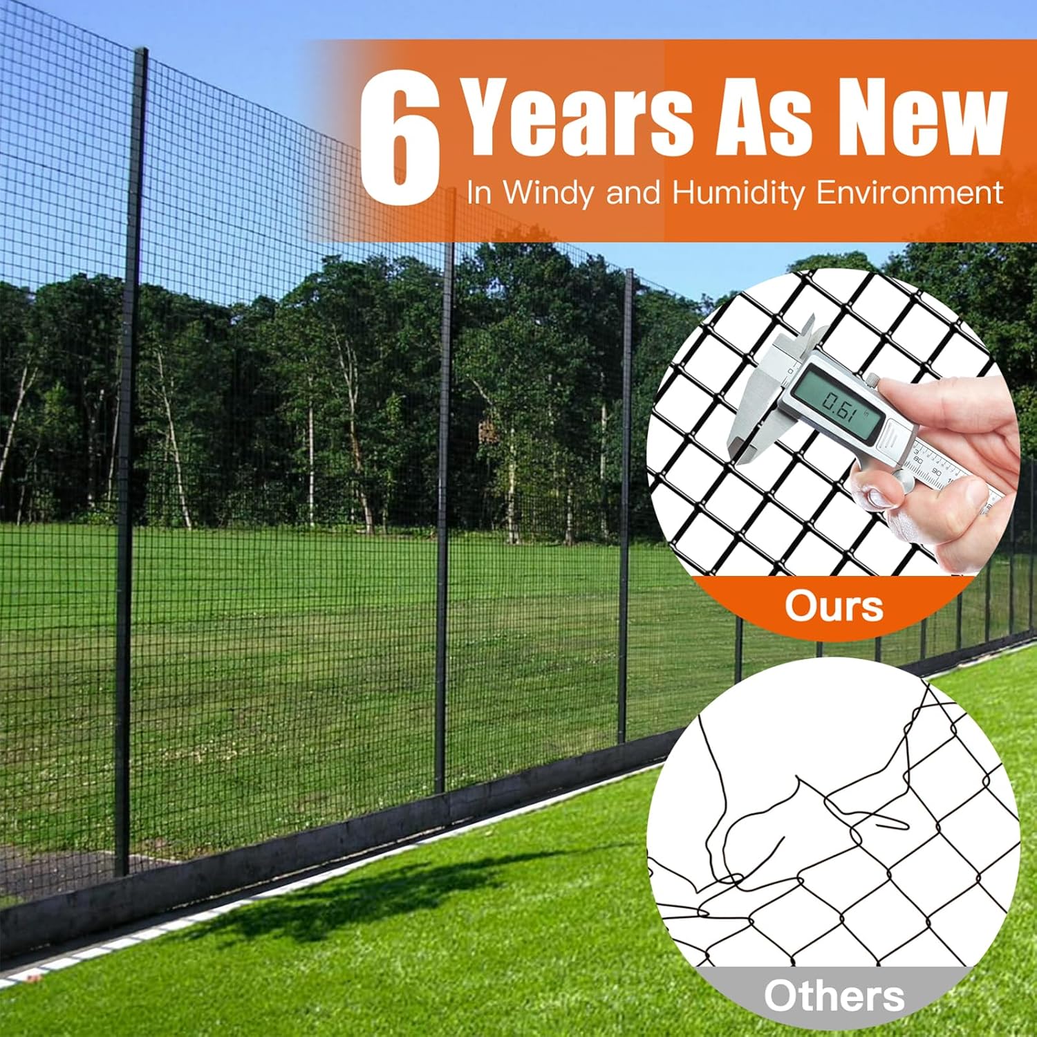 Zevemomo 36" x 50' 1/4inch Hardware Cloth, Black Vinyl Coated Chicken Wire Fence Galvanized Welded Mesh Roll for Home Garden Rabbit Cage