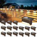 solpex solar deck lights outdoor,fence lights waterproof,16 pack, main product view