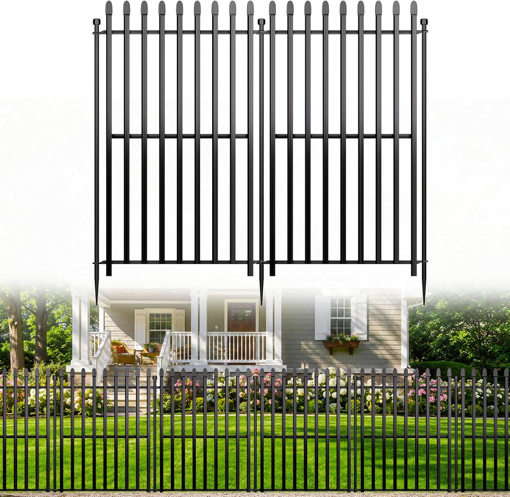 no dig decorative garden fence, 40in(h)×22ft(l), 10 panels, main product view
