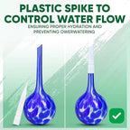 Plant Watering Globes Set of 4 - Large Self Watering Globes for Indoor & Outdoor Plants - Multicolored, Automatic, Glass Watering Bulbs for Daily Use, Plant Watering Devices