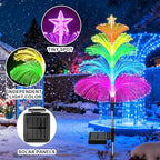 Solar Garden Lights Waterproof 3 Pack 7 Color Changing Outdoor Decorative Rainbow Jellyfish Lights for Outside Yard Pathway Garden Decor Patio Lawn Gifts for Mother's Women