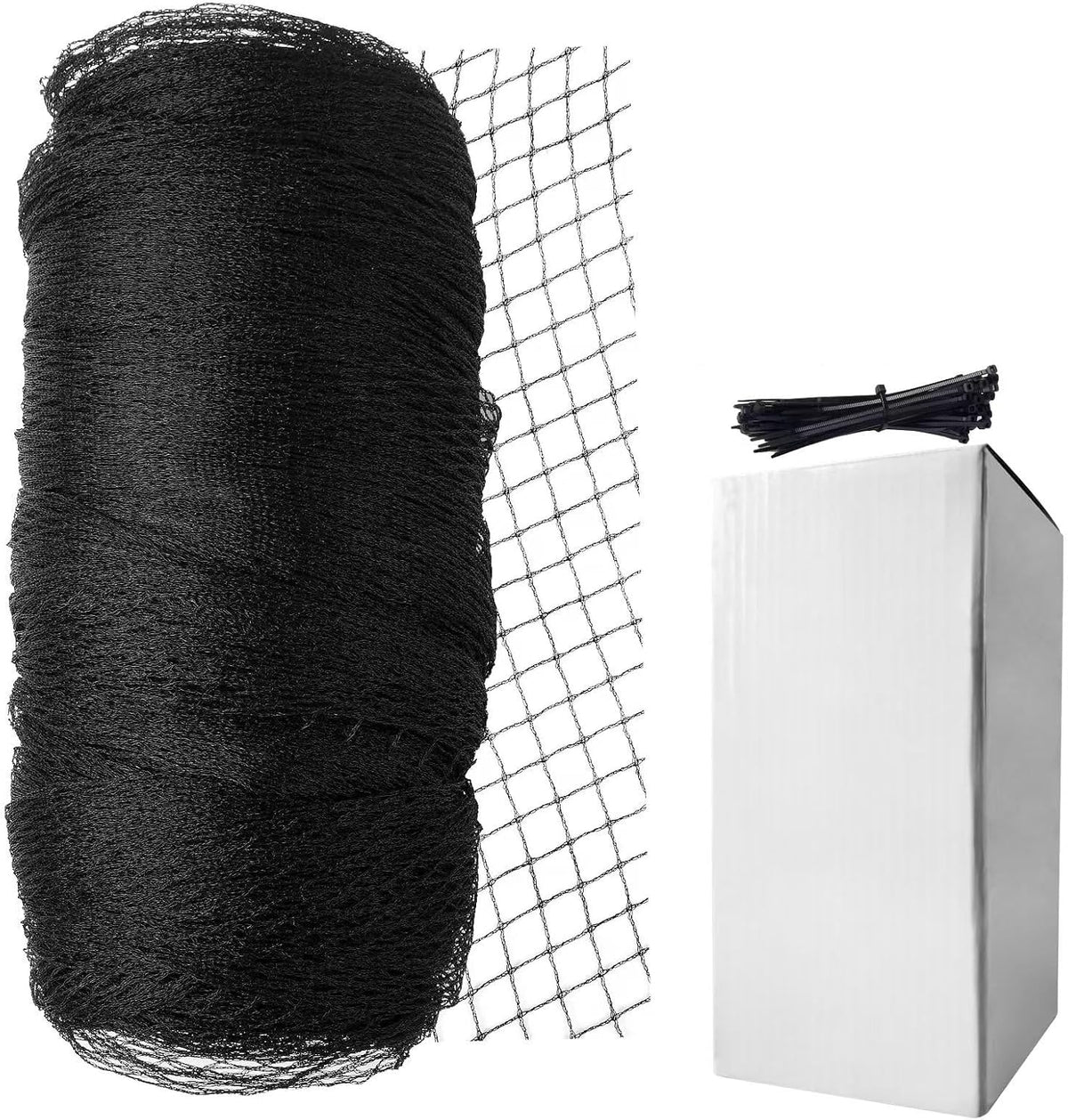 garden netting, 7.5ft x 100ft black bird netting, main product view