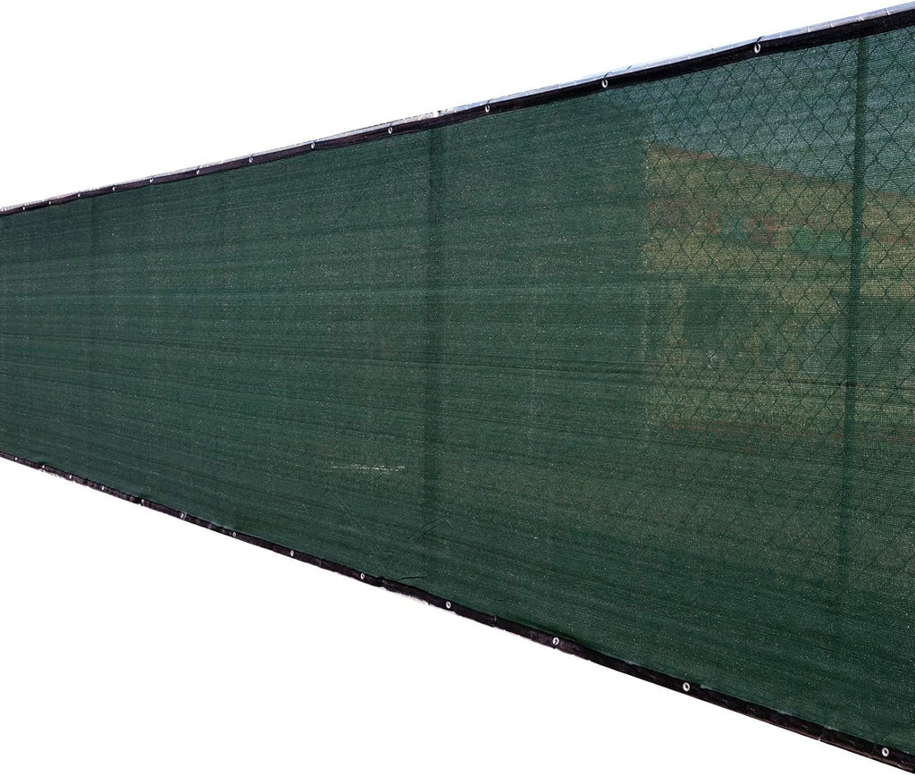 4'x50' 4ft tall 3rd gen olive green fence shown in use