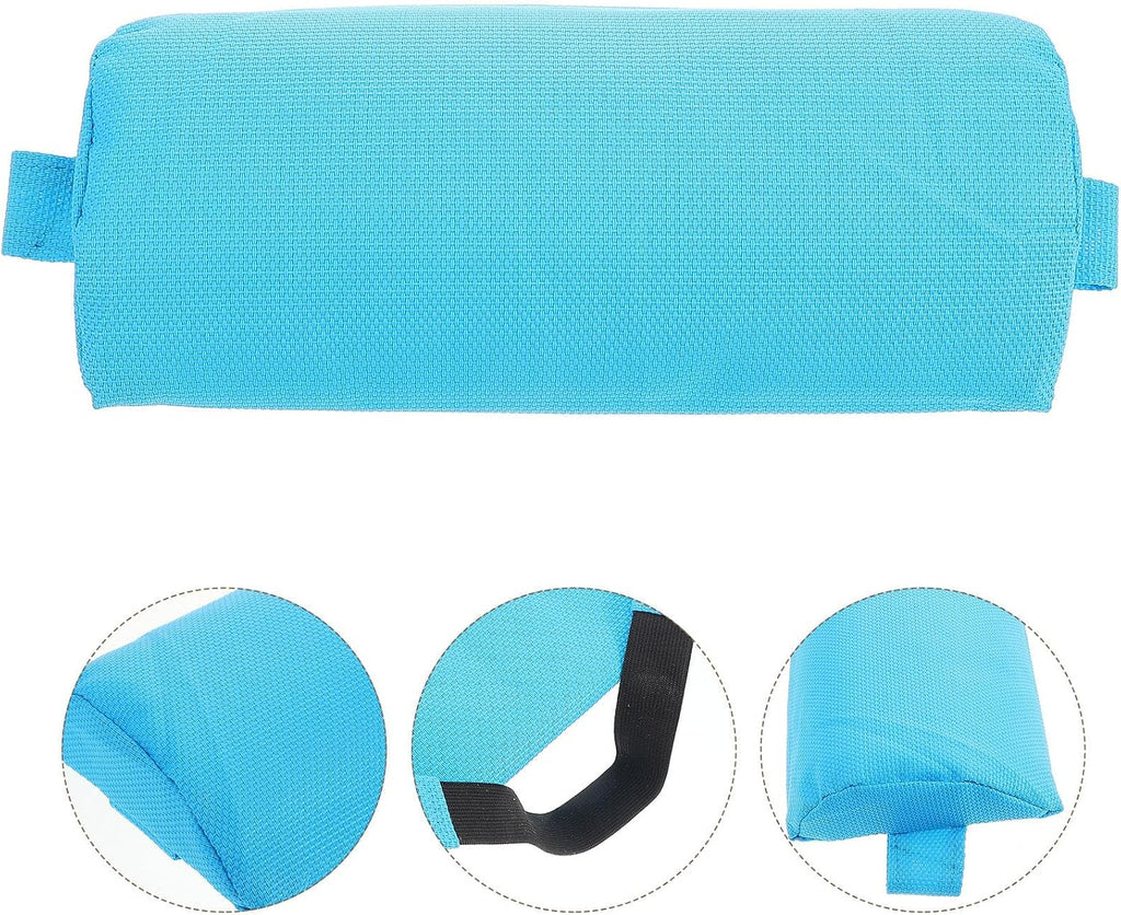 SEWACC Lounge Chair Pillow Blue Polyester Headrest for Home Use | Compact Lightweight Washable Design, Head and Neck Support, Sofa and Home Decor Use