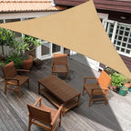 SUNLAX Custom Size 13'x23'x26.4' Sand Sun Shade Sail Right Triangle UV Block Sunshade for Backyard Yard Deck Patio Garden Outdoor Facility (Customized)