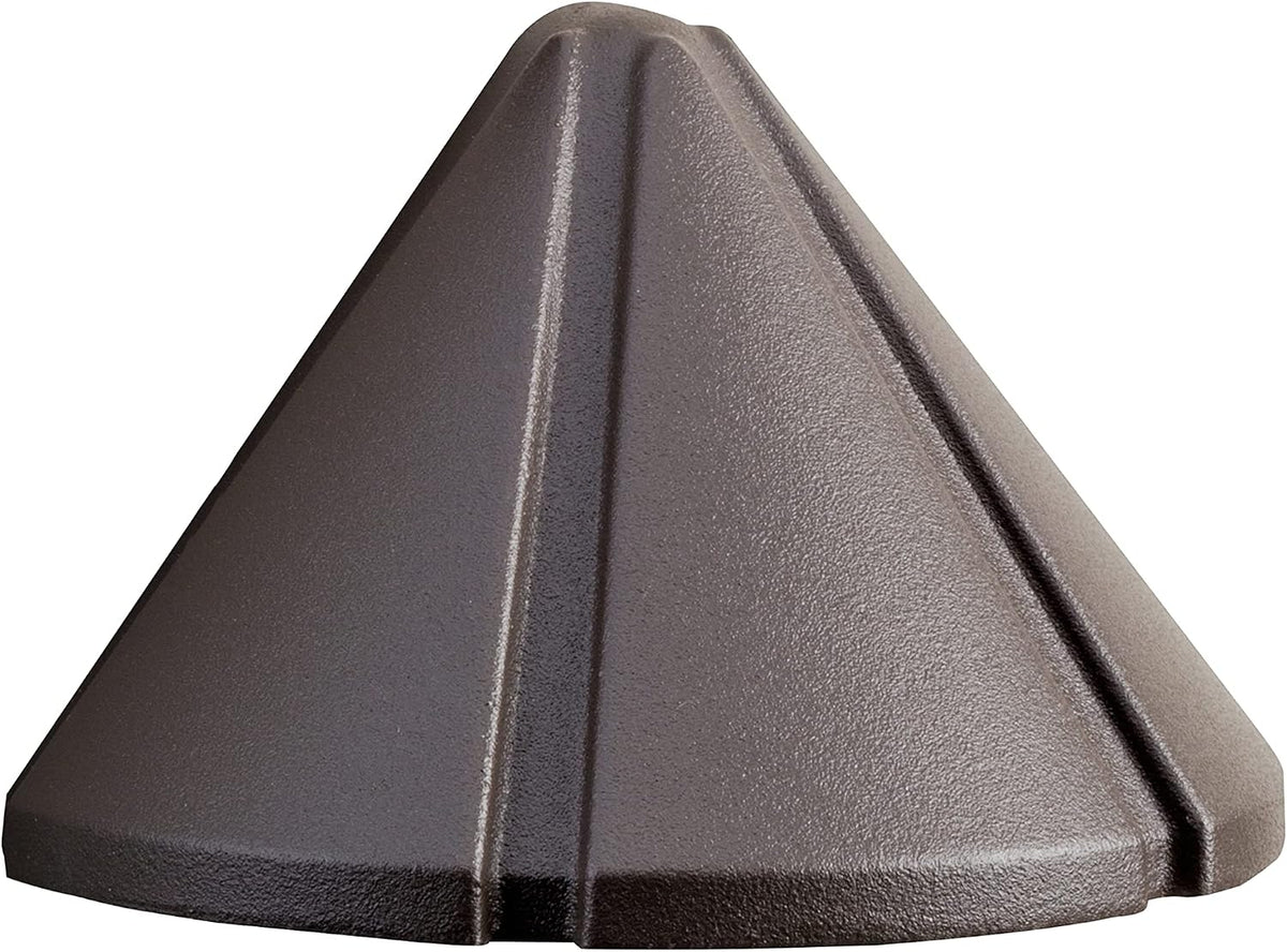 kichler six groove deck light, architectural bronze, main product view