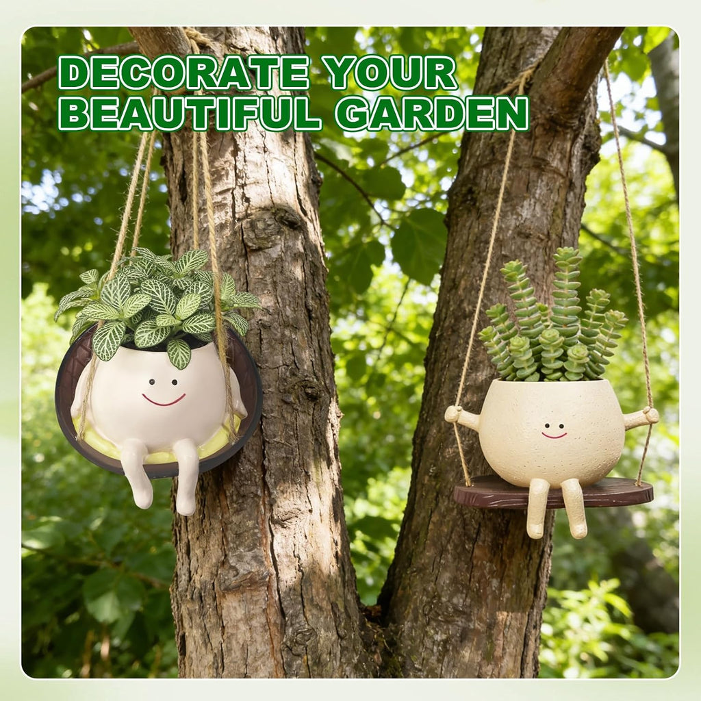 cute plant pots, unique style cute planters, soft on a desk or shelf