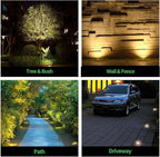 Landscape Well Light, LED Low Voltage In Ground Lights, IP67 Waterproof 12V Outdoor, Bright 6W 580LM Aluminum ORB for Sidewalk Driveway 6 Pack