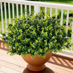 artificial fake greenery plants boxwood shrubs grass for, main product view