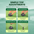 Rain Bird 5000 Rotor with Nozzle Tree 4 Pack + Rotor Screwdriver Tool | (5000RCTREE) + (CPRTOOL) 3/4 inch Inlet for Water Efficient 4 inch Pop Up, Adjustable 40 - 360 Degree Arc & 25 - 50 ft Radius