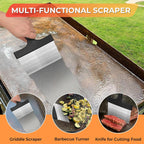 Griddle Cleaning Kit for Blackstone, Flat Top Grill Accessories Cleaner Tool Set Grill Stone, Griddle Scraper, Scouring Pad and Handles, Multifunctional Griddle Accessories Easy to Remove Stain