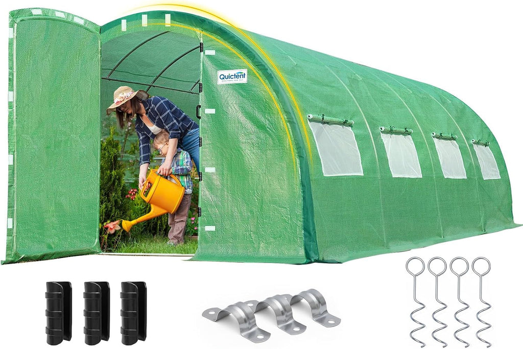 quictent 20x10x6.6ft tunnel greenhouse for outdoors with 2, main product view