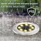 INCX 4.6 inch Solar Lights Outdoor Waterproof,12 Pack Solar Lights for Outside, Solar Garden Lights Landscape Lighting for Patio Pathway Lawn Yard Deck Driveway Walkway, Warm White