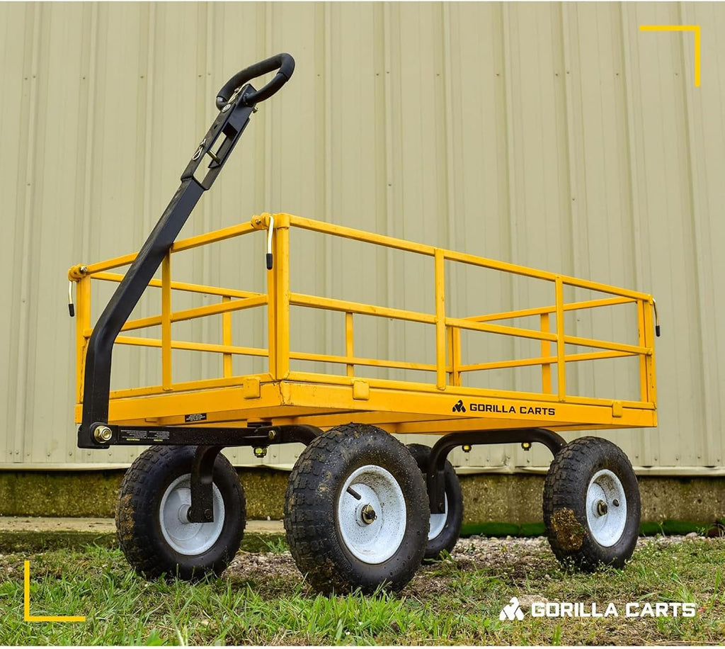 gorilla carts steel utility garden cart, 1200 lb. on a desk or shelf