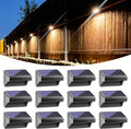bridika solar fence lights warm white & white, main product view