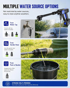 cordless washer with brushless motor for cars &, package contents