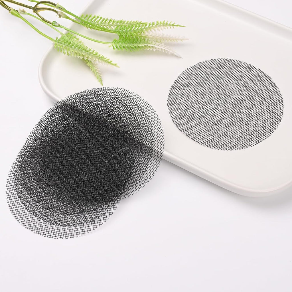 50 Pcs 4 Inch Mesh for Plant Pots Flower Pot Hole Pads Polyethylene Round Mesh Planting Pot Drainage Pads for Garden