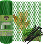 green plastic wire mesh fence 16in x 33ft, main product view