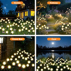 ALSO GO Solar Lights Outdoor, 2 Pack 16 LEDs Firefly Lights, Waterproof Solar Garden Lights, Solar Firefly Lights for Yard Patio Pathway Outdoor Decoration, Gardening Gifts for Women Christmas Decor