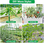 Lezmarket 36 Pack Garden Stakes(16" Each), Plant Support Stakes, DIY 4ft 5ft 6ft 7ft Sturdy Fiberglass Plant Sticks Support Garden Trellis for Growing Climbing Tomato Vegetables Flowers