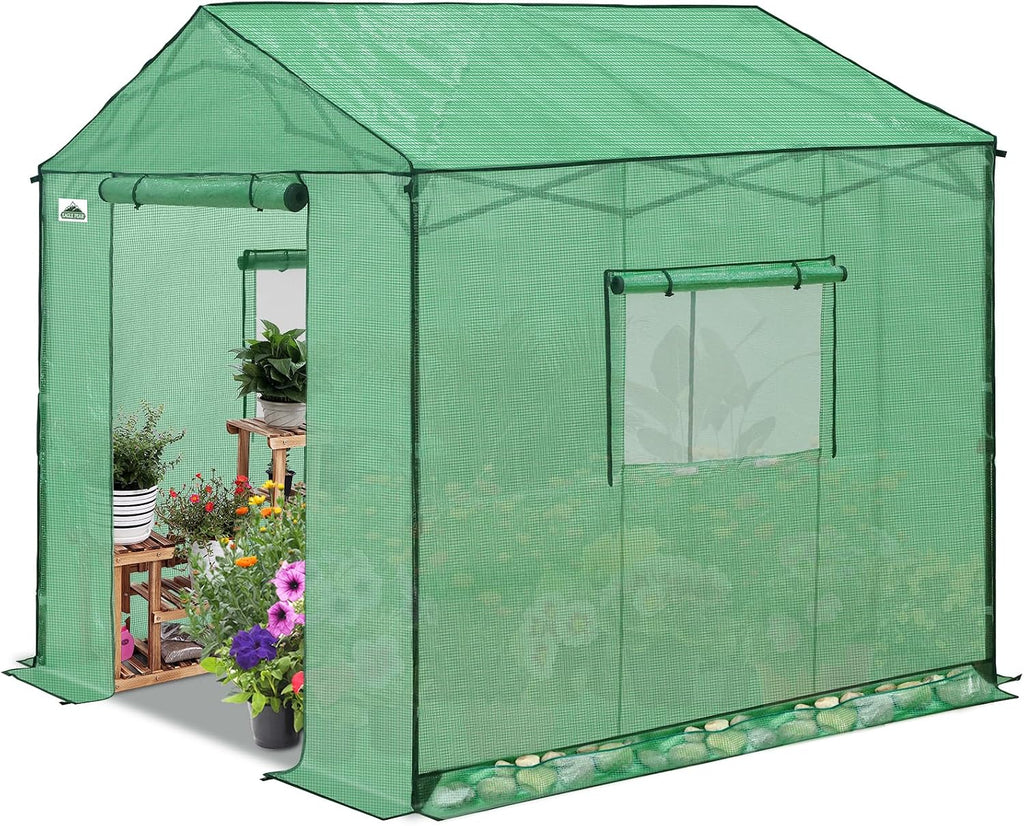 eagle peak 8x8 pop up walk in greenhouse, main product view