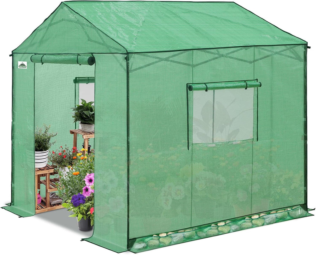 eagle peak 8x8 pop up walk in greenhouse, main product view
